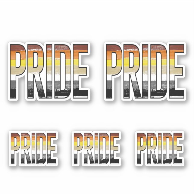 Bear Pride Word Sticker (Front)