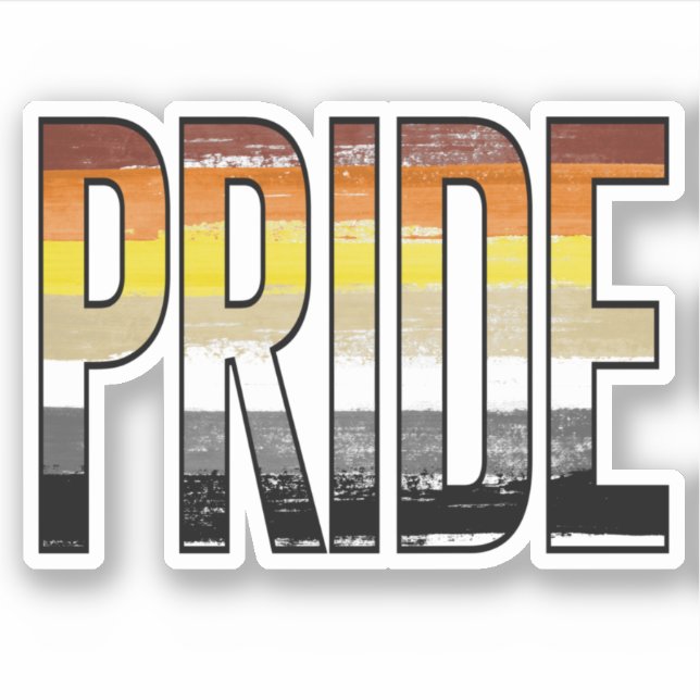 Bear Pride Word Sticker (Front)