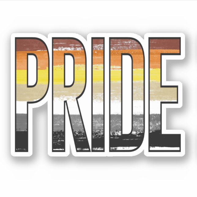 Bear Pride Word Sticker (Front)