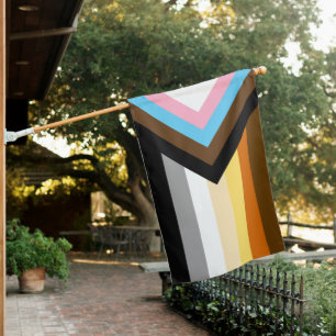 Bear Progress Pride Stripes House Flag