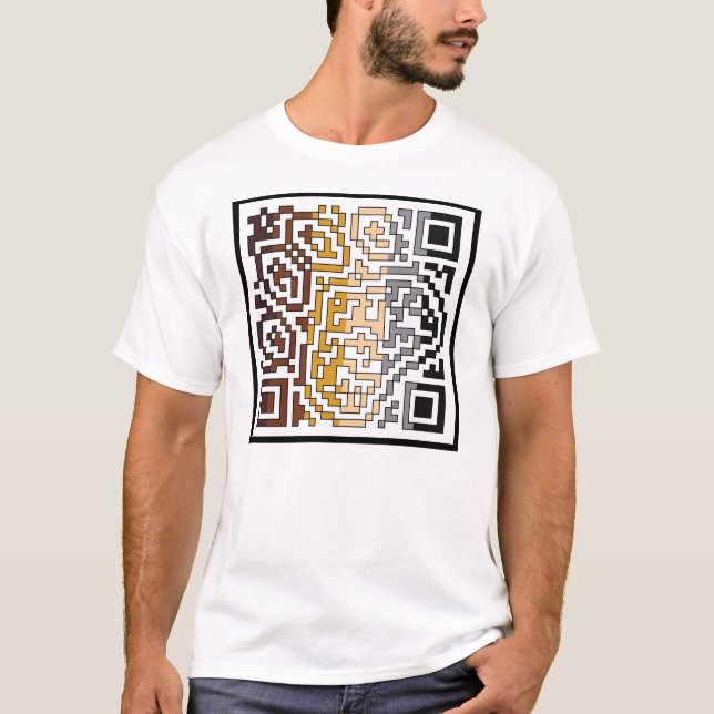 Bear QR Code T-Shirt (Front)