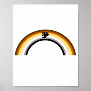 Bear Rainbow Poster