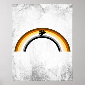 Bear Rainbow Poster