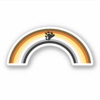 Bear Rainbow Sticker