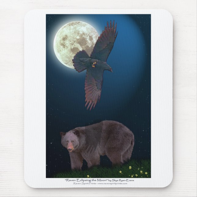 BEAR & RAVEN Art Mousepad (Front)