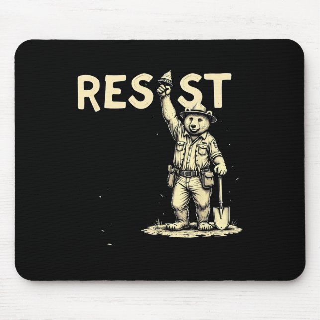 Bear Resist 1  Mouse Pad (Front)