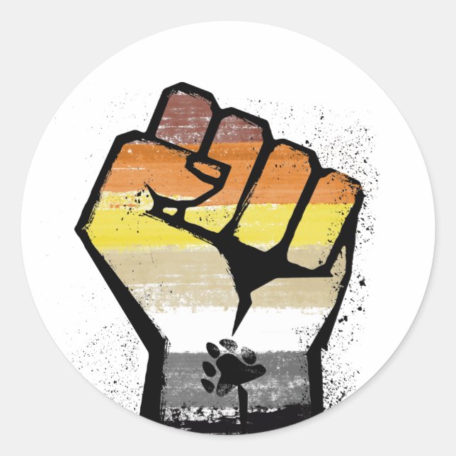 Bear Resistance Classic Round Sticker (Front)