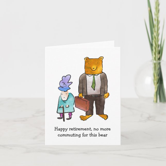 Bear retirement card (Front)