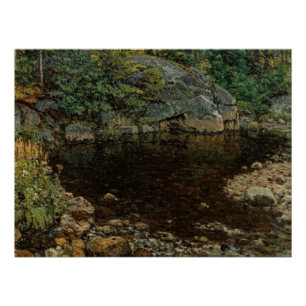 Bear River Trout Pond, Newry Maine: Tranquil Water Poster