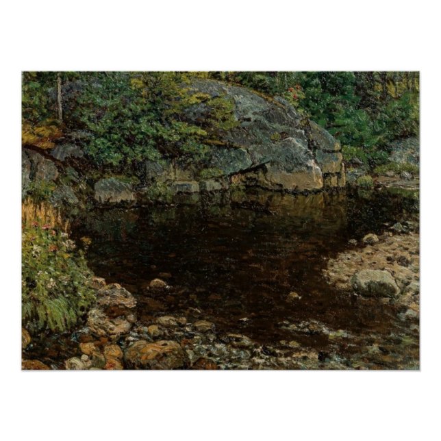 Bear River Trout Pond, Newry Maine: Tranquil Water Poster (Front)