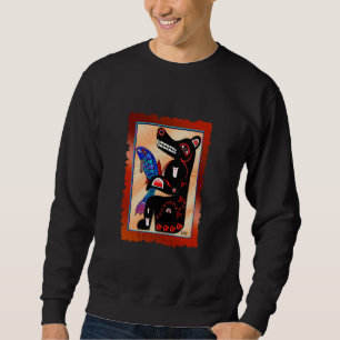 BEAR &  SALMON Haida-style Sweatshirt