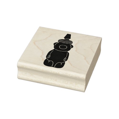 Bear Shaped Honey Squeeze Bottle Beekepers Rubber Stamp