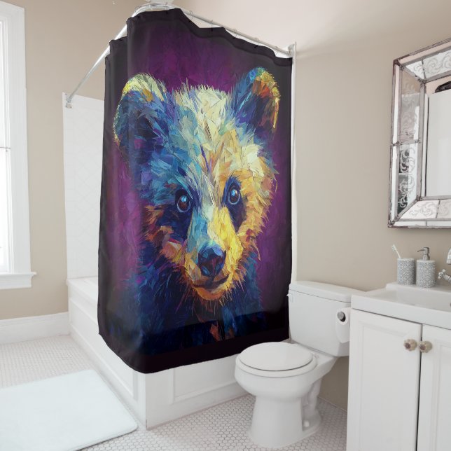 Bear Shower Curtain (In Situ)