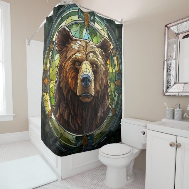 Bear Shower Curtain (In Situ)