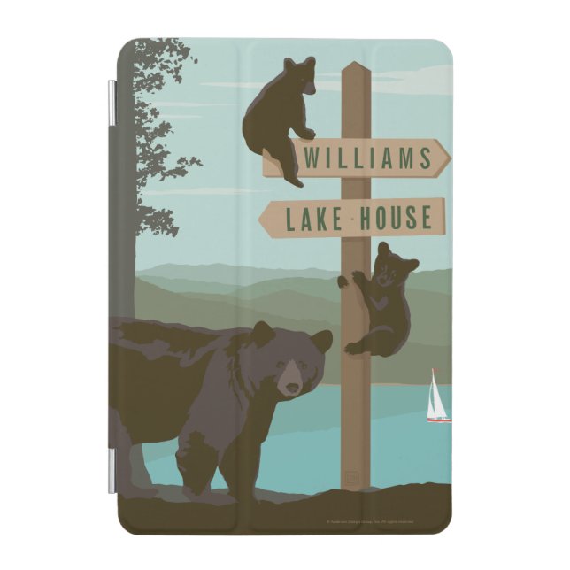 Bear Sign Post iPad Mini Cover (Front)