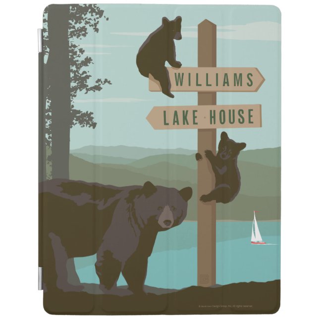 Bear Sign Post iPad Smart Cover (Front)