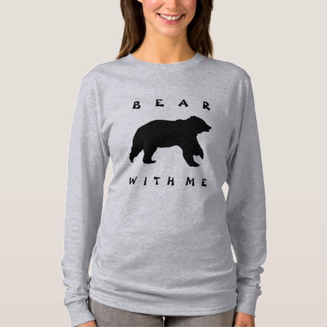 Bear Silhouette Bear With Me Women's T-Shirt (Front)