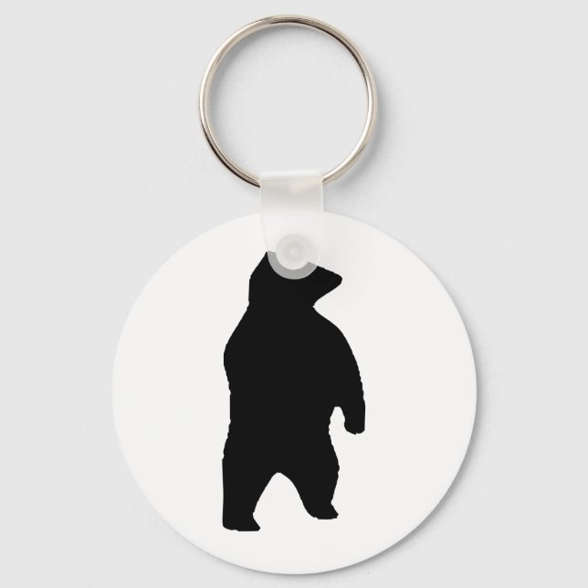 Bear Silhouette Keychain (Front)
