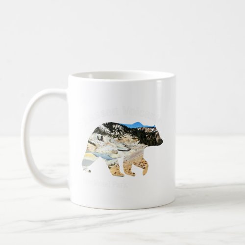 Bear Silhouette Lassen Volcani Coffee Mug