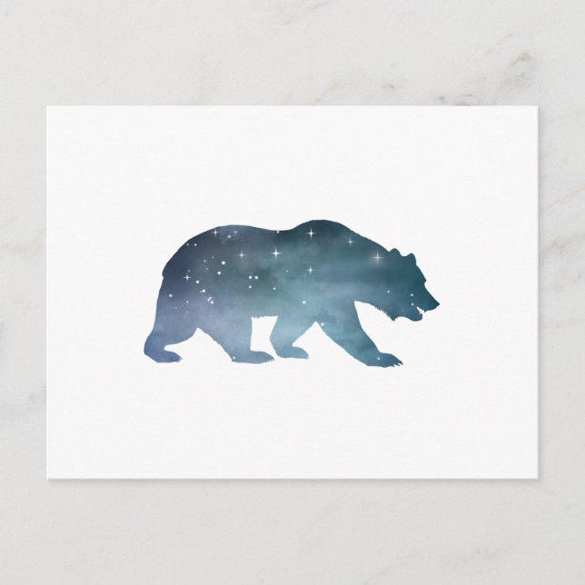 Bear Silhouette Postcard (Front)