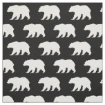 Bear Silhouette Woodland Animals Fabric