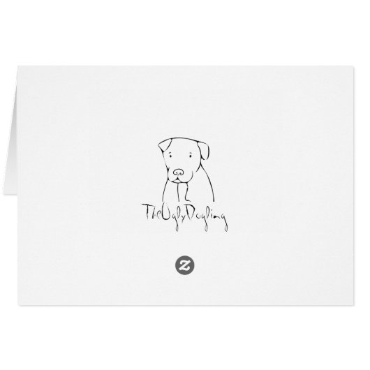 Bear skeleton card (Back Horizontal)