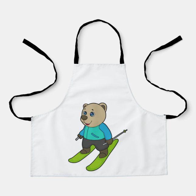 Bear Skier Ski Apron (Front)