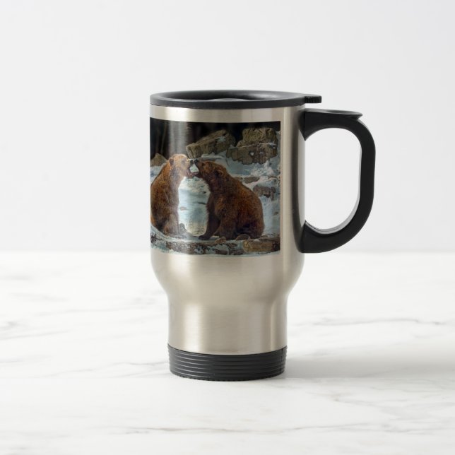 Bear Smooch Travel Mug (Right)