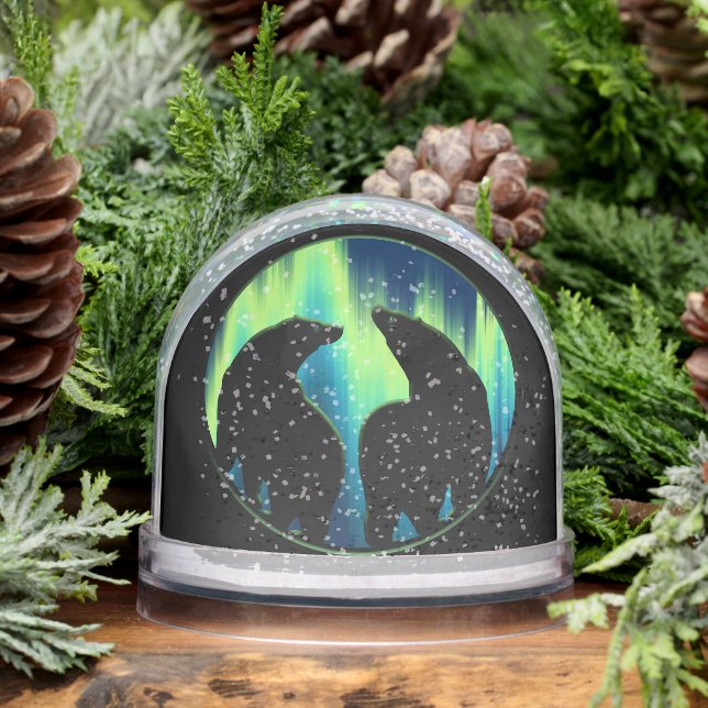 Bear Snow Globe Custom Aurora Bear Snow Globes (Winter)