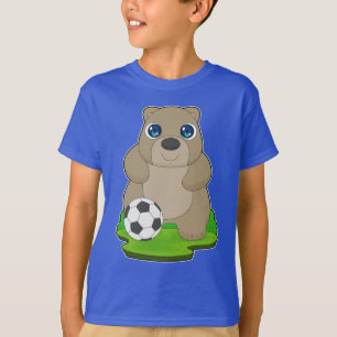 Bear Soccer player Soccer T-Shirt