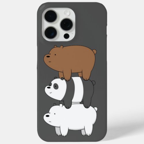Bear Stack Fun Adorable iPhone 15 Pro Case 