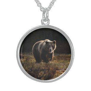 Bear Sterling Silver Necklace