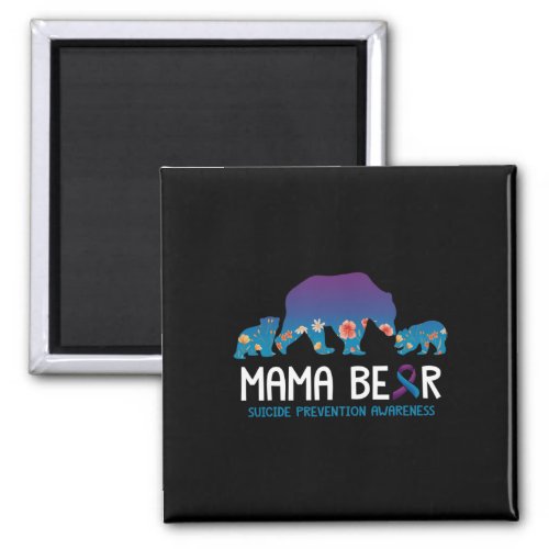 Bear Suicide Prevention Awareness Bear  Magnet