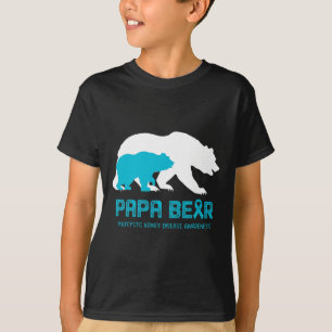 Bear Support Polycystic Kidney Disease Awareness T-Shirt