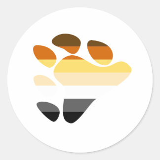 Bear Symbol Classic Round Sticker