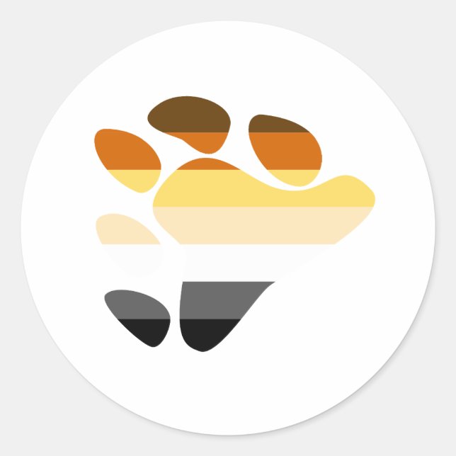 Bear Symbol Classic Round Sticker (Front)