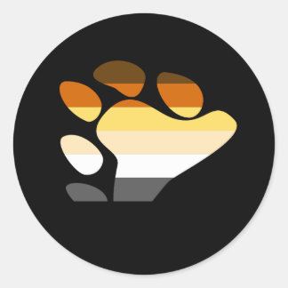 Bear Symbol Classic Round Sticker