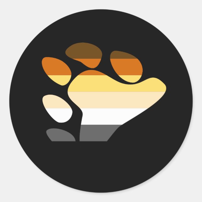 Bear Symbol Classic Round Sticker (Front)