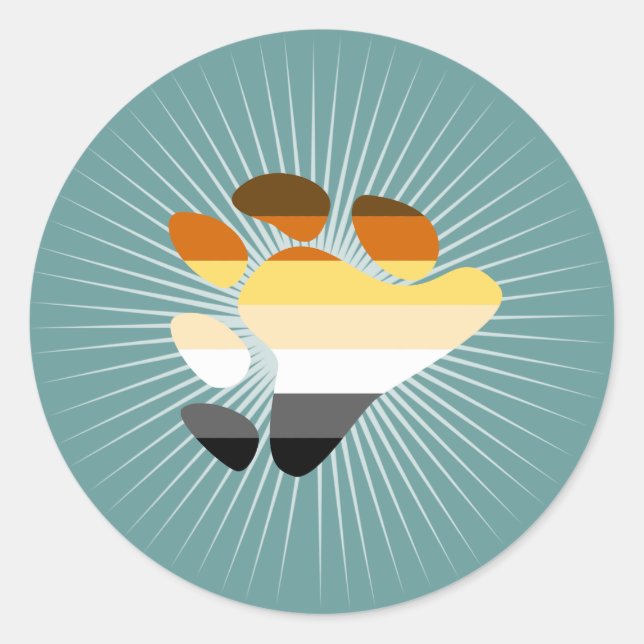 Bear Symbol Classic Round Sticker (Front)