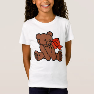 bear teddy cute girl t shirt. T-Shirt