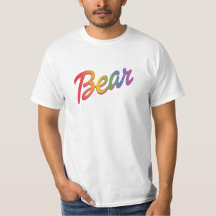 Bear text in 4 color option T-Shirt