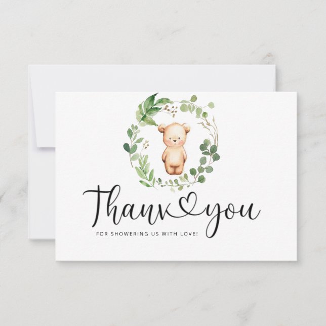 Bear thank you card (Front)