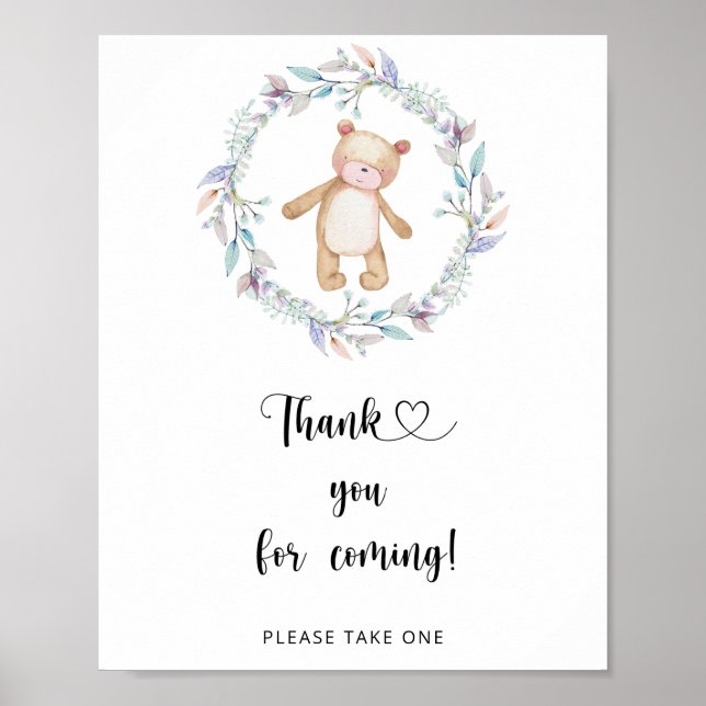 Bear \ Thank you for coming Poster (Front)