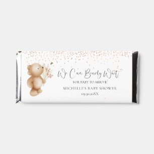 Bear & The Bee We Can Bearly Wait! Baby Shower Hershey Bar Favors