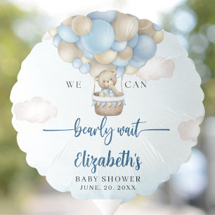 Bear-Themed Baby Boy Shower  Balloon