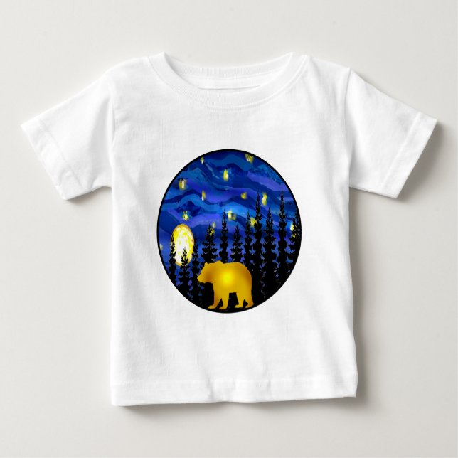 bear this night baby T-Shirt (Front)