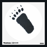 Bear Track Wall Decal<br><div class="desc">A bear track. The background is transparent.</div>