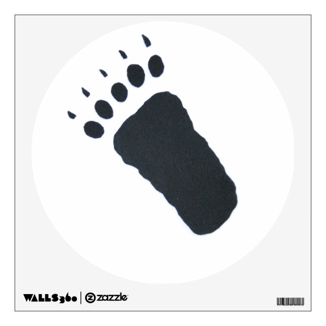 Bear Track Wall Decal (Front)