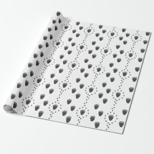 Bear Track Wrapping Paper