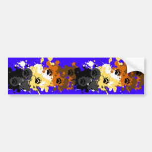 bear tracks bumper sticker